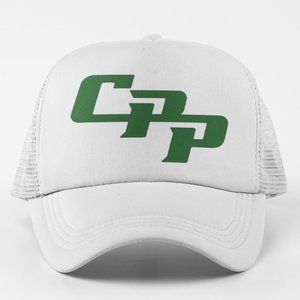 NEW Cal Poly Pomona Broncos CPP Logo Foam Trucker Mesh Snapback Hat WHITE